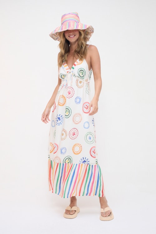 Vestido Cropped Verano Estampado - foto 1