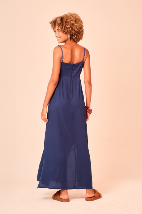 Vestido Cropped West Azul - foto 2