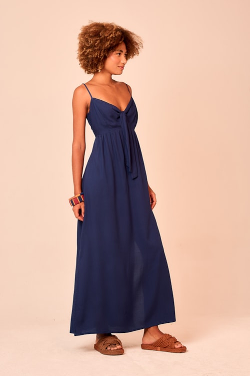 Vestido Cropped West Azul - foto 3