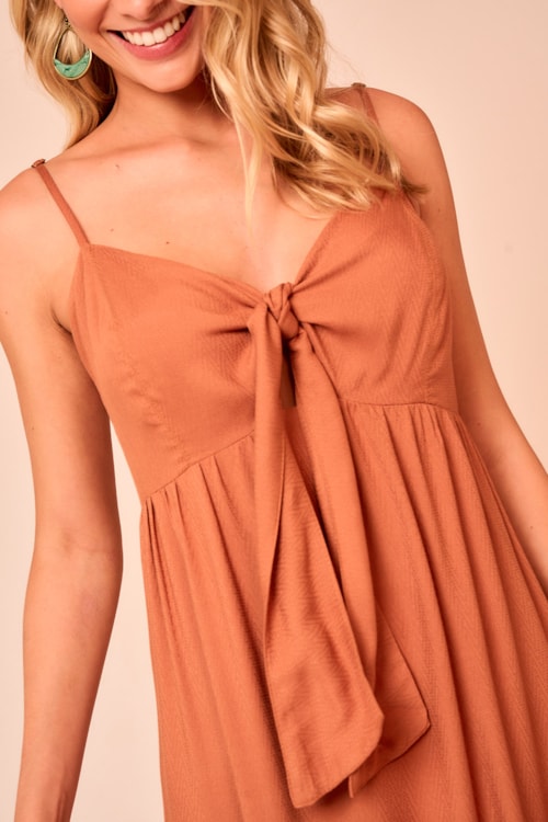 Vestido Cropped West Caramelo - foto 4