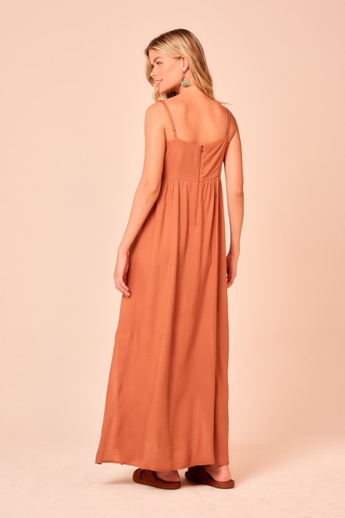 Vestido Cropped West Caramelo - foto 2