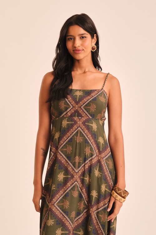 Vestido Cropped Zellige Estampado - foto 2