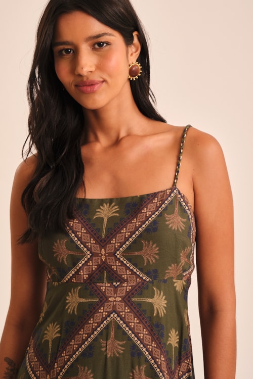 Vestido Cropped Zellige Estampado - foto 3