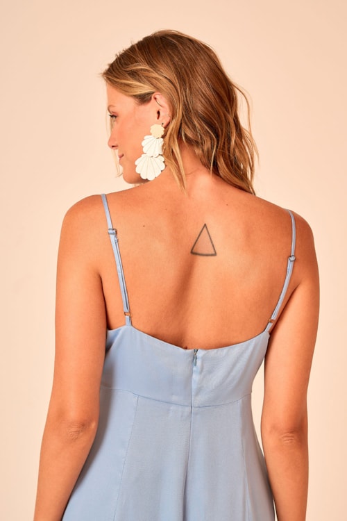 Vestido Curto Acqua Azul Claro - foto 3