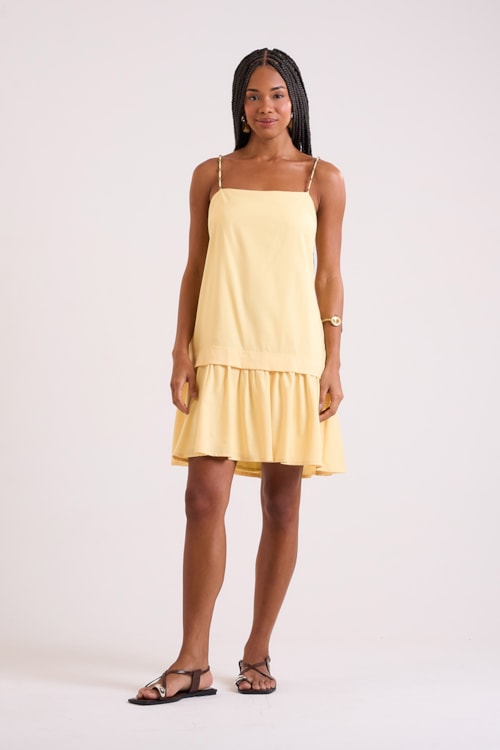 Vestido Curto Alva Amarelo Limoncello - foto 2