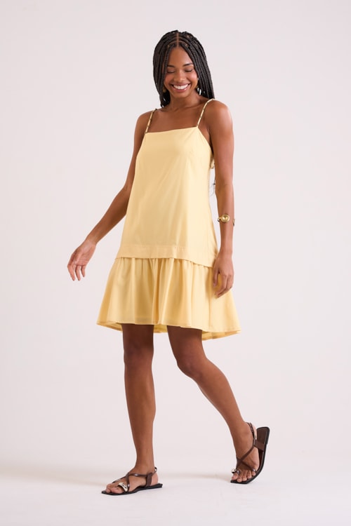 Vestido Curto Alva Amarelo Limoncello - foto 4