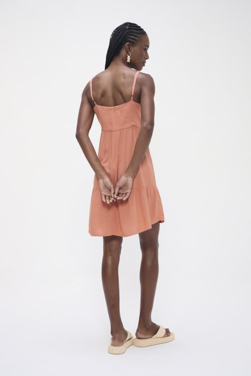 Vestido Curto Aruba Telha - foto 3