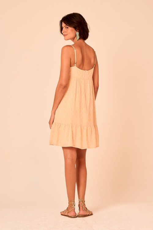 Vestido Curto Aura Bege - foto 5