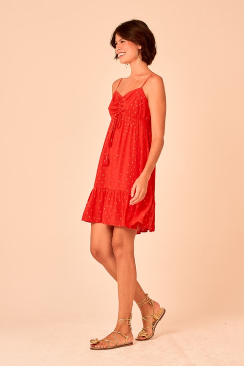 Vestido Curto Aura Vermelho - foto 4