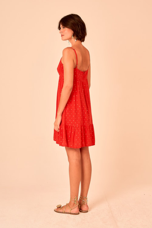 Vestido Curto Aura Vermelho - foto 5