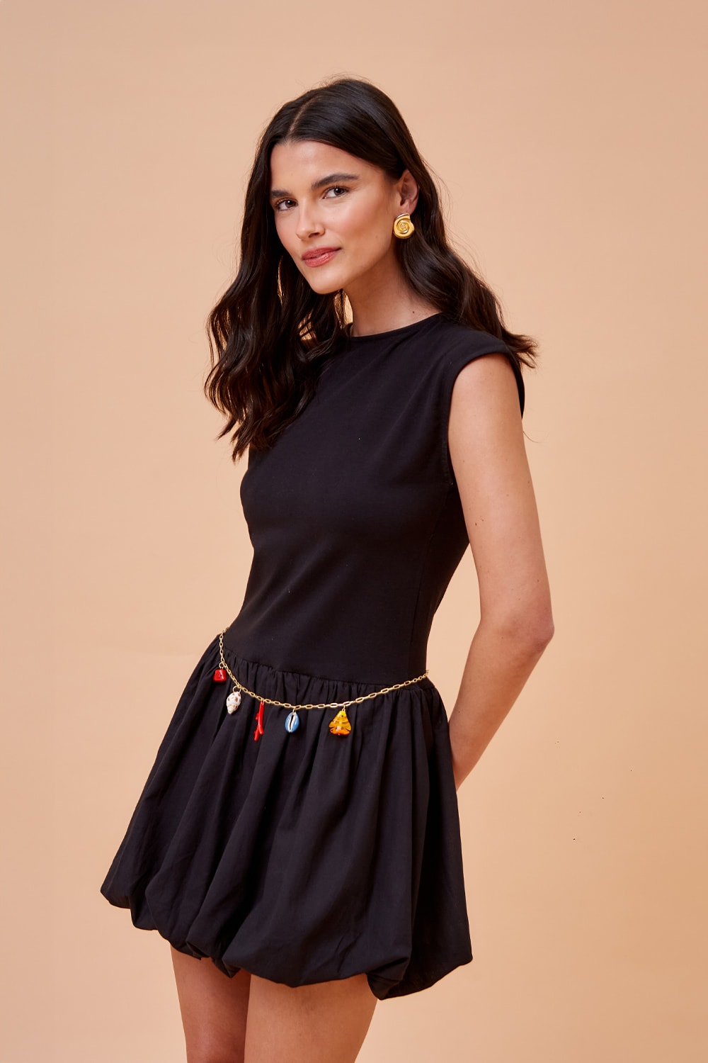 Vestido Curto Balone Preto