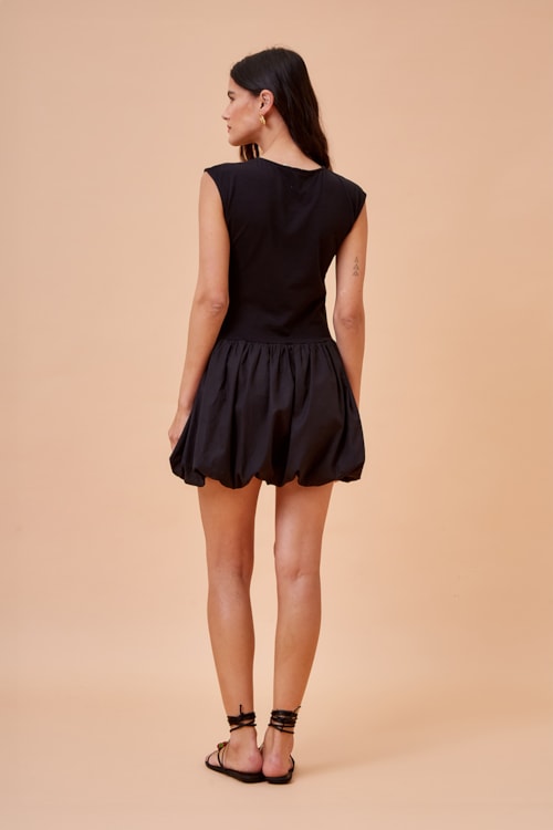 Vestido Curto Balone Preto - foto 1