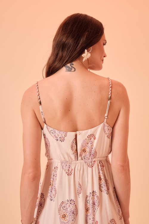 Vestido Curto Bandana Floral Estampado - foto 4