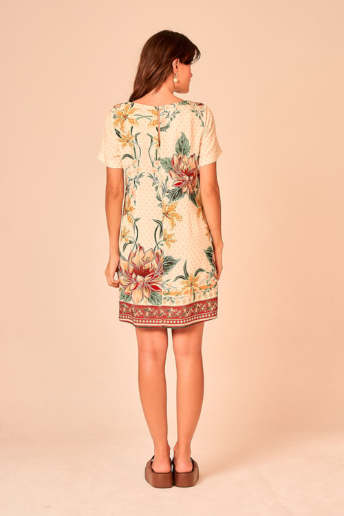 Vestido Curto Beleza Da Floresta Estampado - foto 5