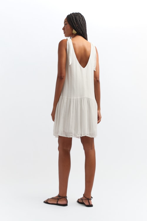 Vestido Curto Brisa Tropical Branco - foto 6