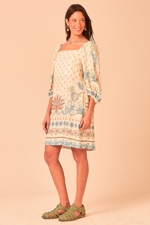 Vestido Curto Caju Paisley Estampado - foto 2