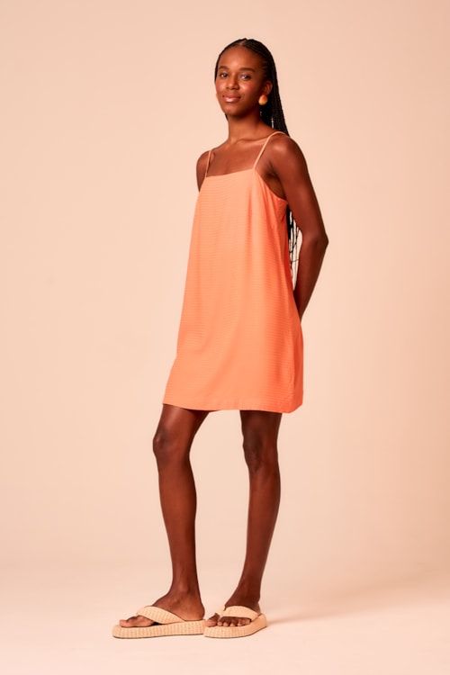 Vestido Curto Camelia Laranja Royal - foto 2