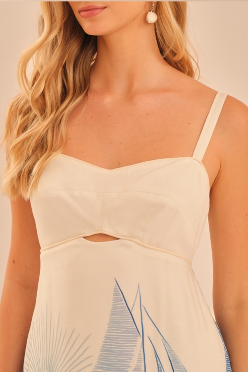 Vestido Curto Caravelas Estampado - foto 3