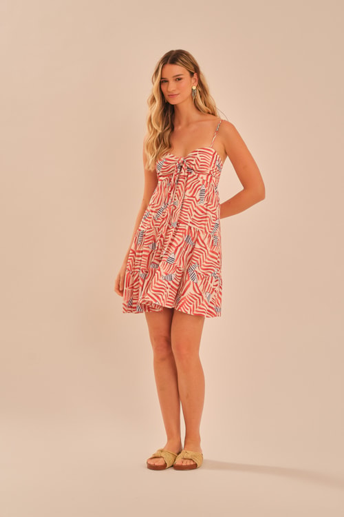 Vestido Curto Cardume Estampado - foto 3