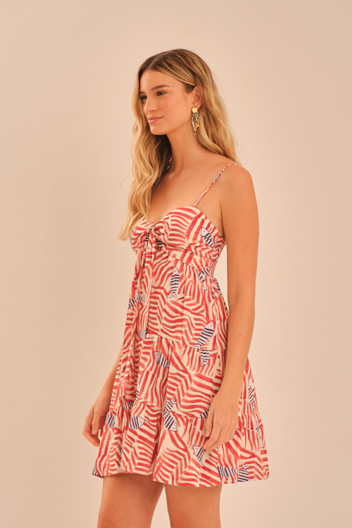 Vestido Curto Cardume Estampado - foto 4