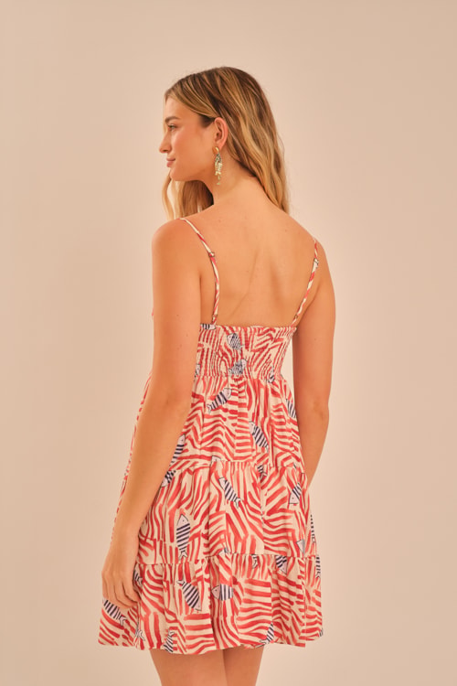 Vestido Curto Cardume Estampado - foto 6