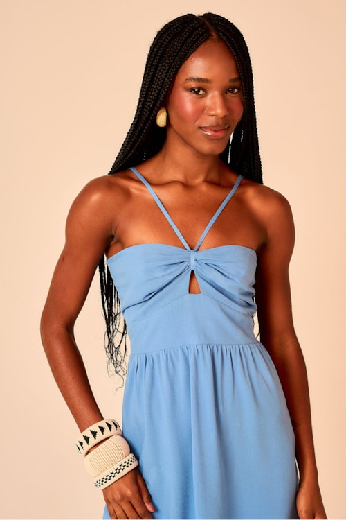 Vestido Curto Ceu Azul - foto 1