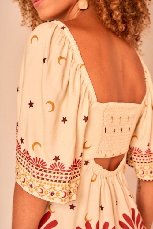 Vestido Curto Ceu Encantado Estampado - foto 6