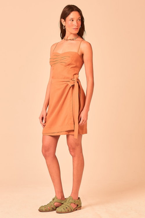 Vestido Curto Ciena Caramelo - foto 1