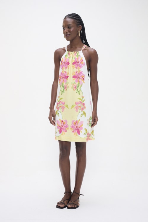 Vestido Curto Delicato Estampado - foto 5