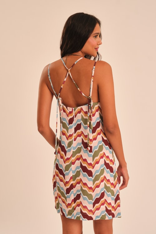Vestido Curto Dunas Estampado - foto 6