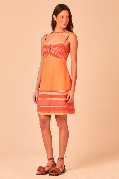 Vestido Curto Enseada Laranja - foto 2
