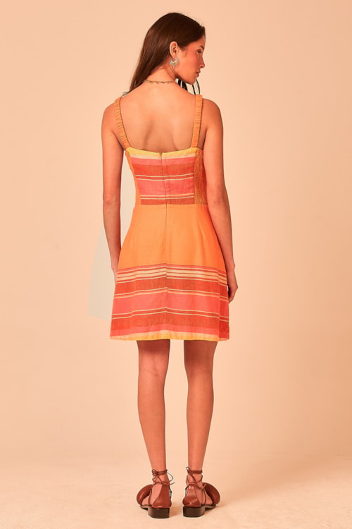 Vestido Curto Enseada Laranja - foto 3
