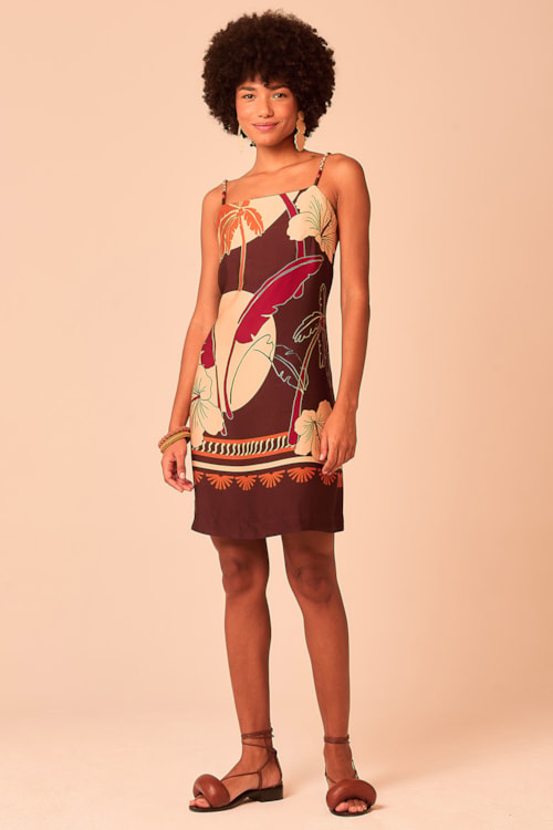 Vestido Curto Entardecer Estampado - foto 2