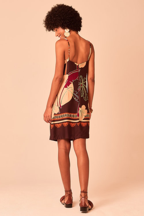 Vestido Curto Entardecer Estampado - foto 6