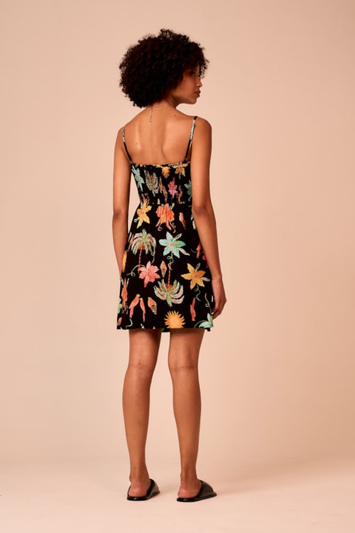 Vestido Curto Estampa Notte Estampado - foto 3