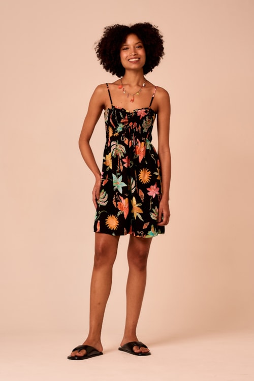 Vestido Curto Estampa Notte Estampado - foto 1