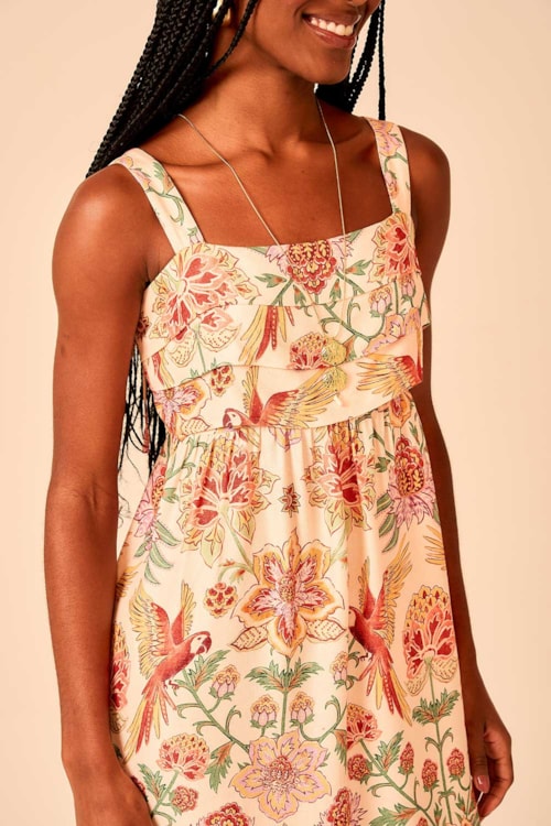 Vestido Curto Estampa Selva Estampado - foto 2