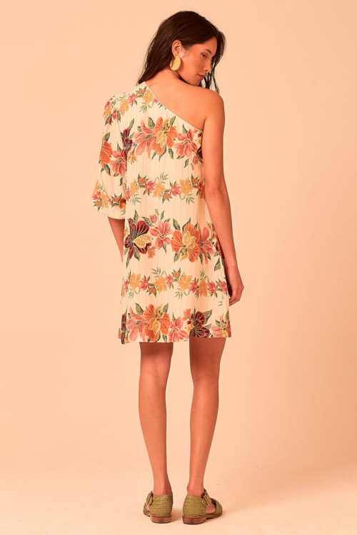 Vestido Curto Floral Batik Estampado - foto 3