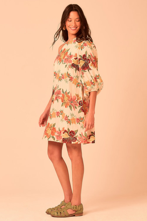 Vestido Curto Floral Batik Estampado - foto 2