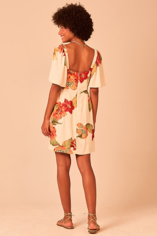 Vestido Curto Floral Frescor Estampado - foto 3