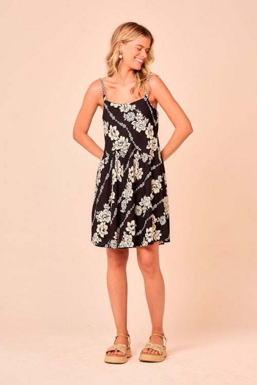 Vestido Curto Floral Leveza Estampado - foto 3