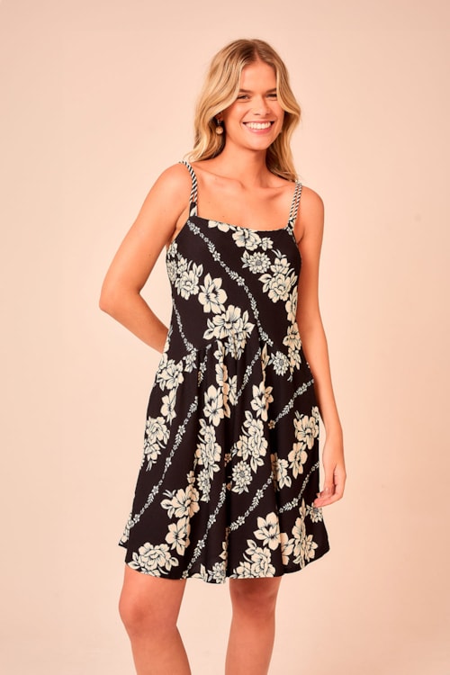 Vestido Curto Floral Leveza Estampado - foto 1