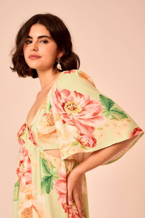Vestido Curto Floral Napoli Estampado - foto 3