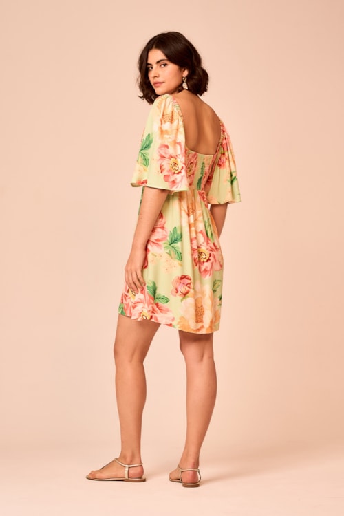 Vestido Curto Floral Napoli Estampado - foto 4