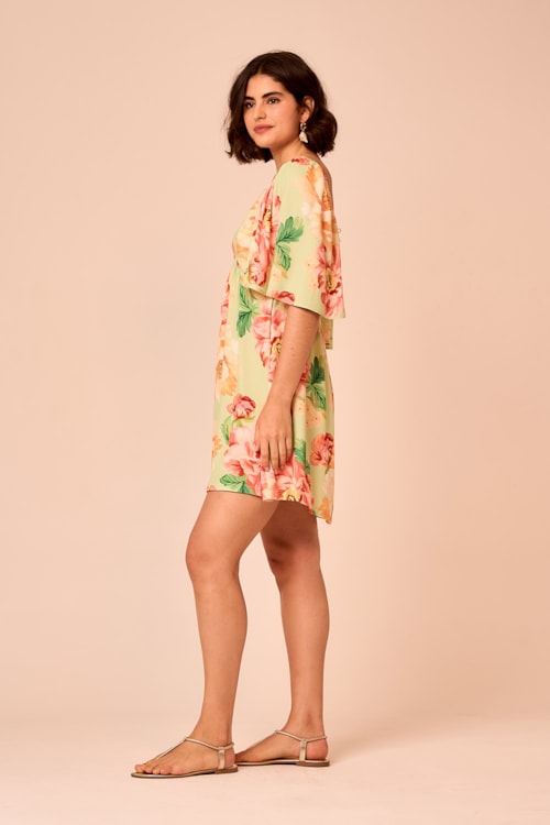 Vestido Curto Floral Napoli Estampado - foto 2