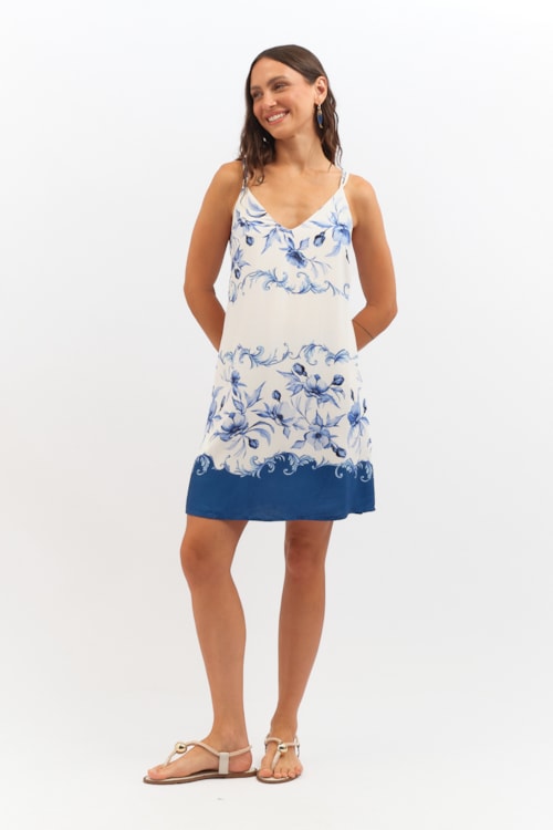 Vestido Curto Floral Oceano Estampado - foto 2