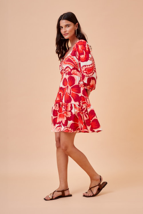 Vestido Curto Floral Rubi Estampado - foto 2