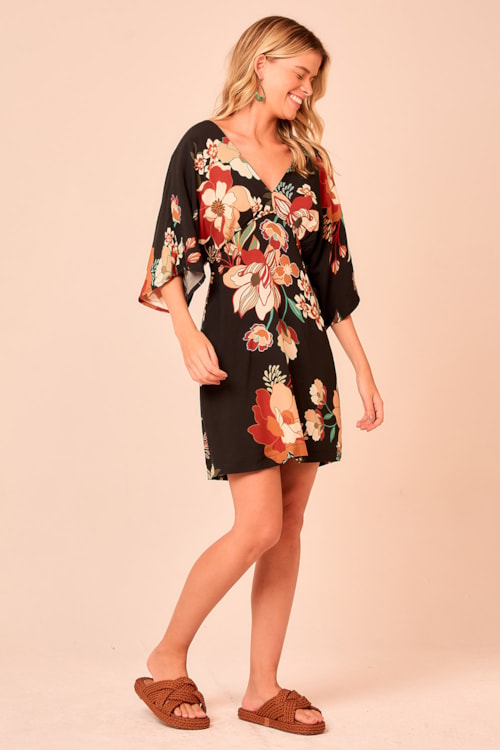 Vestido Curto Floral Selva Estampado - foto 2