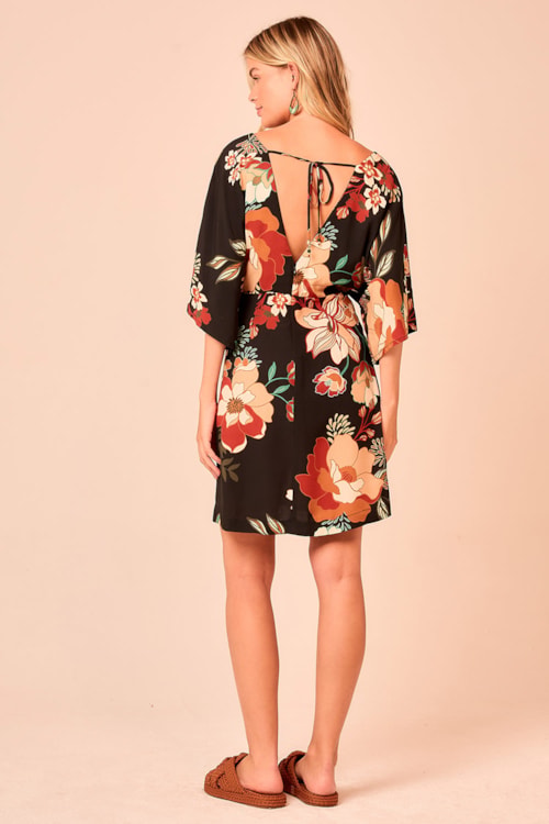 Vestido Curto Floral Selva Estampado - foto 3