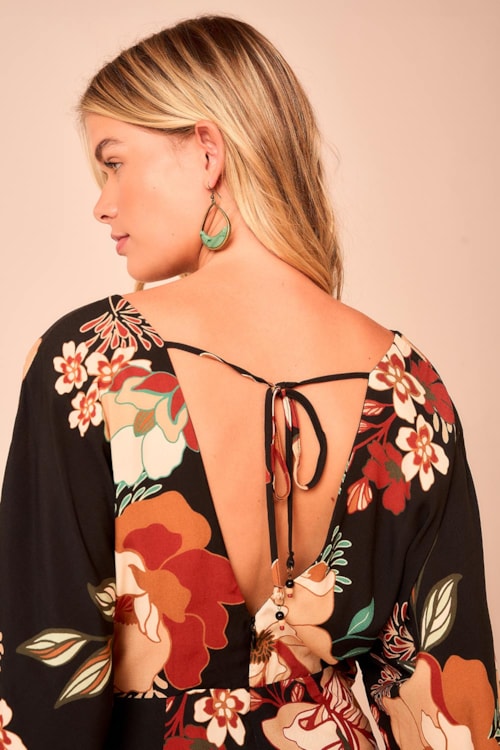 Vestido Curto Floral Selva Estampado - foto 4